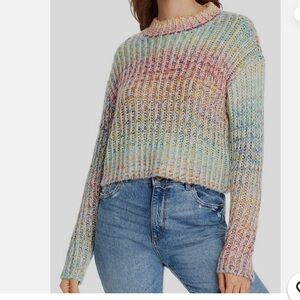 RD Style Multicolor Cowl Neck Sweater